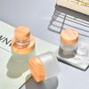 Set of 3 Glass Cream Jar Portable Refillable Empty Cream Small Bottles Containers, Containers, Cases, Travel-Size (50g)