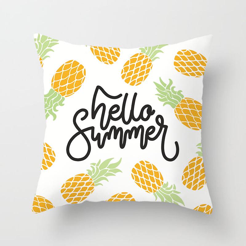 Ins Home Cartoon Plant Digital Printing Car Pillow Cushion