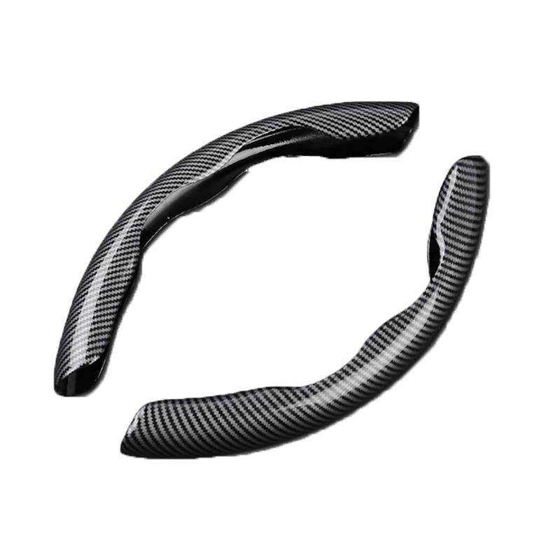 For Tesla Model 3/Y Highland Juniper Steering Wheel Cover Carbon Fiber Leather Anti-Fur Sport Steering Wheel Car Accessories