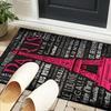 Parisian Eiffel Tower Romance Office Rug Chair Mat, Entryway Carpet, Suitable for Front Door, Bedroom, Living Room, Desk, Holiday Gift