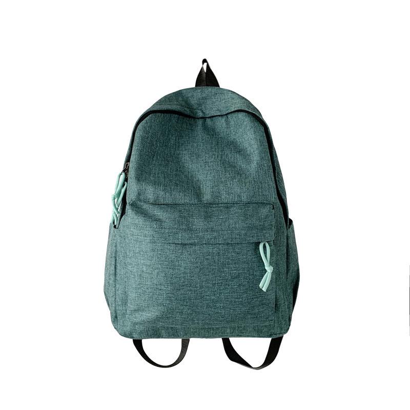 

Сплошной цвет водоотталкивающий рюкзак для младших школьников, школьников, школьный рюкзак большой емкости, дорожный рюкзак зелёный