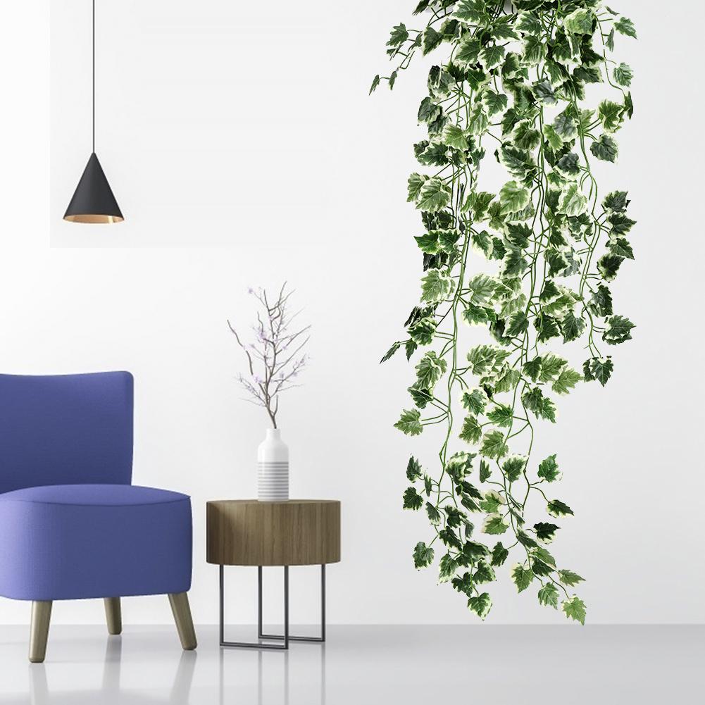 Artificial Eucalyptus Leaf Rattan Fake Hanging Plant Faux Greenary for Outdoor Wedding Party Home Decor