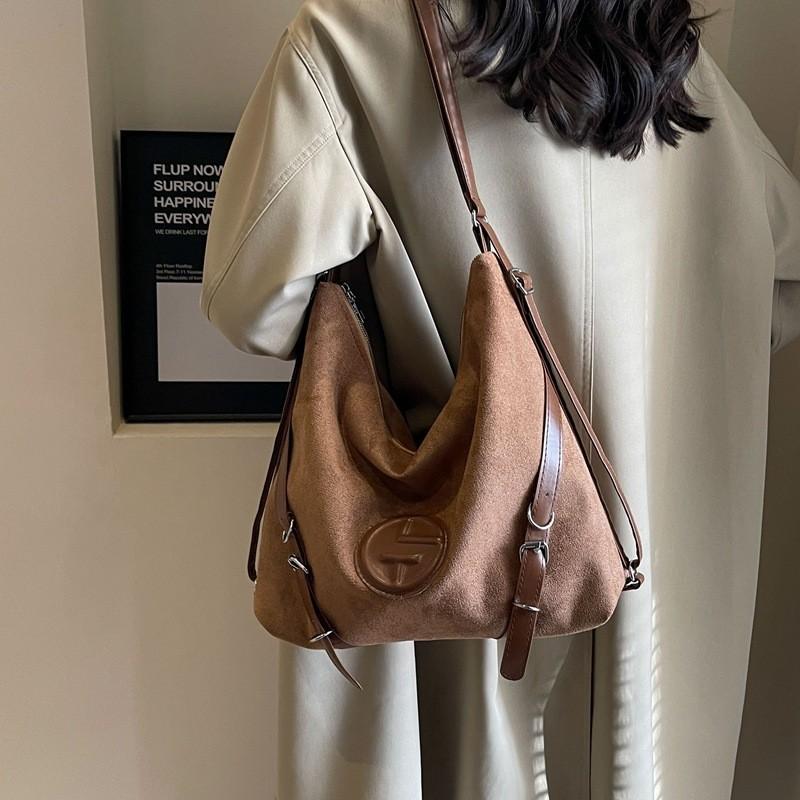 Stylish Retro Shoulder Bag For Women Trendy Casual Pu Tote 2023 Fashionable Handbag
