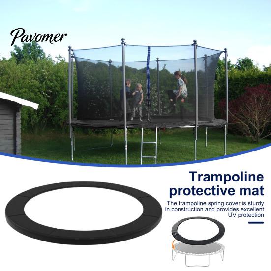 Trampoline Safety Accessory 8/10/12FT Replacement Pad UV Resistant Waterproof PVC Spring Cover Edge Protector Round Accessories Cushioning