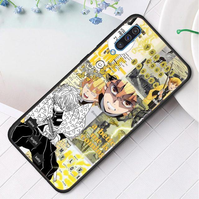 Silikonfodral för Samsung Galaxy A50 A70 A10 A20e A30 A40 A20s A10s A10e A80 A90 A60 A30s skal Shell Demon Slayer Kimetsu Anime