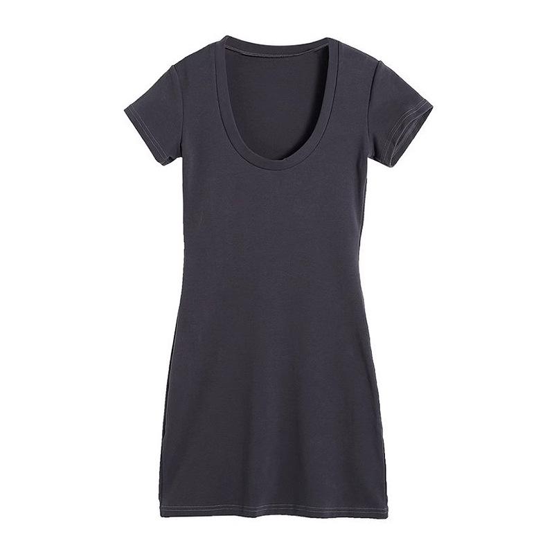 French high-end black dress children's summer new Spice Girl slim and thin hip-wrapped short skirt