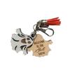 Halloween Wooden Keychain Pumpkin Haunted House Skeleton Keychain Bag Ornament