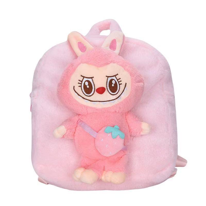 Jucărie de pluș Labubu Rucsac de iarnă și geantă crossbody - Ghiozdan drăguț