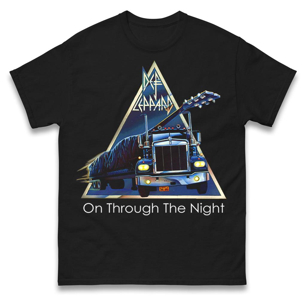 Def Leppard On Through The Night T Shirt Tshirt Mens Womens Unisex Tops Tees