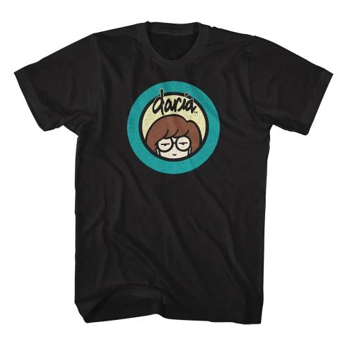 MTV Daria Logo Schwarzes T-Shirt