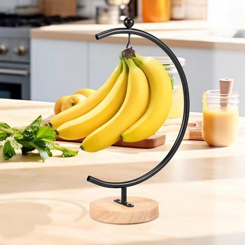 Bananenhalter Mondform Bananenaufhänger Rack Haken Kreativer Abtropf-Zubehörhalter Fruchtaufbewahrung Für Aufbewahrung Arbeitsplatte
