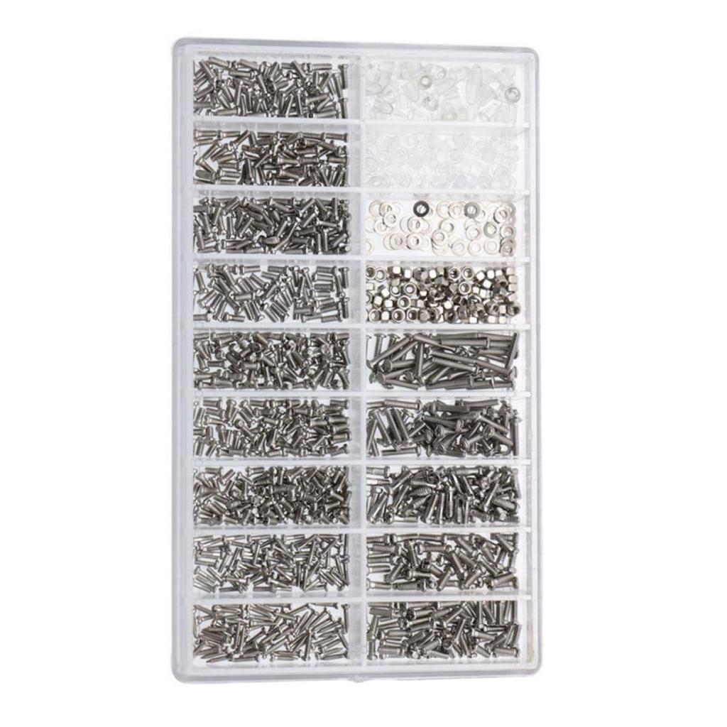 1000PCS/box Stainless Steel & Plastic Eyeglass Sunglass Screws Nut Watchmaker Repair Tools Watch Accessories For Watchmaker