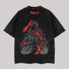 Geto Suguru Graphic T-shirt Jujutsu Kaisen Anime Vintage Washed Oversized T Shirt Men Women Clothing Cotton Short Sleeve Tees