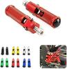 Szmsmy Motorcycle CNC Universal Footrests, Folding Foot Peg Rear Set (Red)