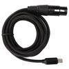 Byger USB C To XLR Female Cable, USB C Microphone Cable Plug and Play Durable Low Noise 20Hz To 20KHz High Sampling Rate for Studio