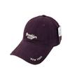 Fashion Hat American retro big head circumference letter embroidered baseball cap women's washed cap showing face small wide brim soft top hat