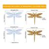 A33R-2PCS Dragonfly Silicone Mold Large Epoxy Resin Dragonfly Shape Molds 3D Unique Animal Pendant Wall Hanging Mould