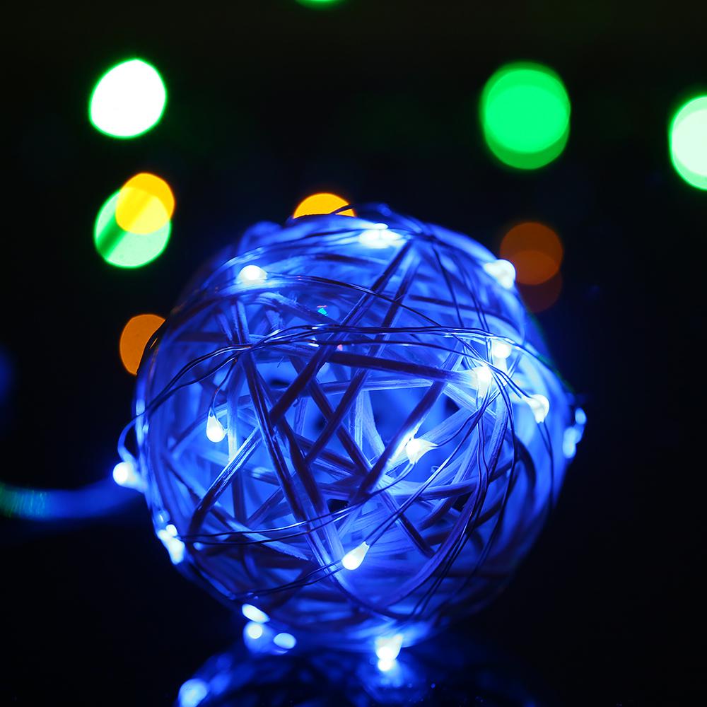 3M/9.8FT 30 LED Fairy Starry Copper Wire String Battery Operated Powered IP65 Water Resistance Extra Flexible Bendable Light Strip for Holiday Christ