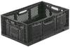 Folding Container 600X400X230 Reinforced Black