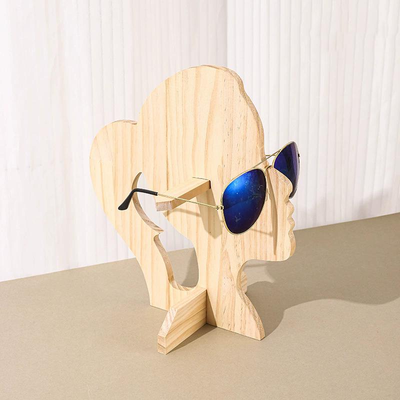 WTEMPO DIY Glasses Holders & Stands Modern Abstract Face Design Eyeglass Holders Glasses Compact Desktop Organizer for Home/Office