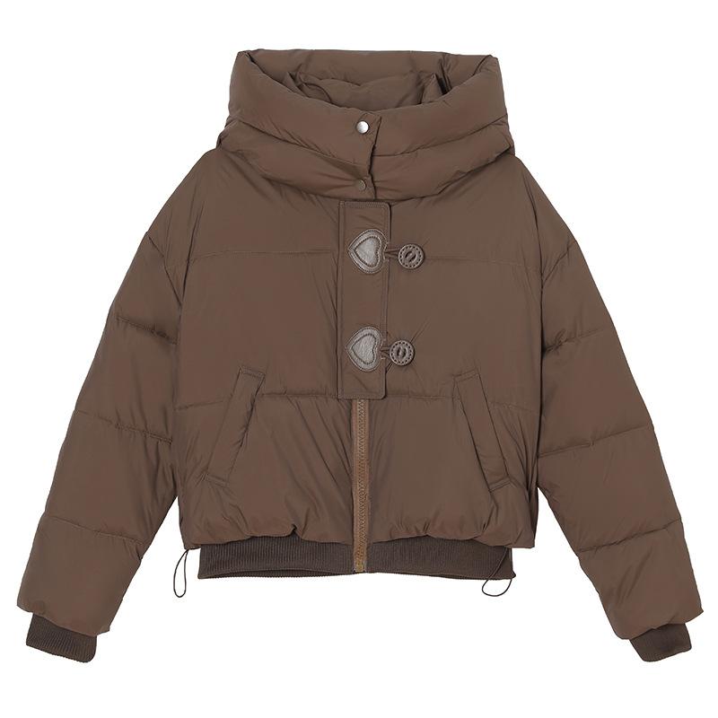 Short hooded down padded jacket women's winter 2025 new Korean version of loose fashion foreign style versatile warm jacket