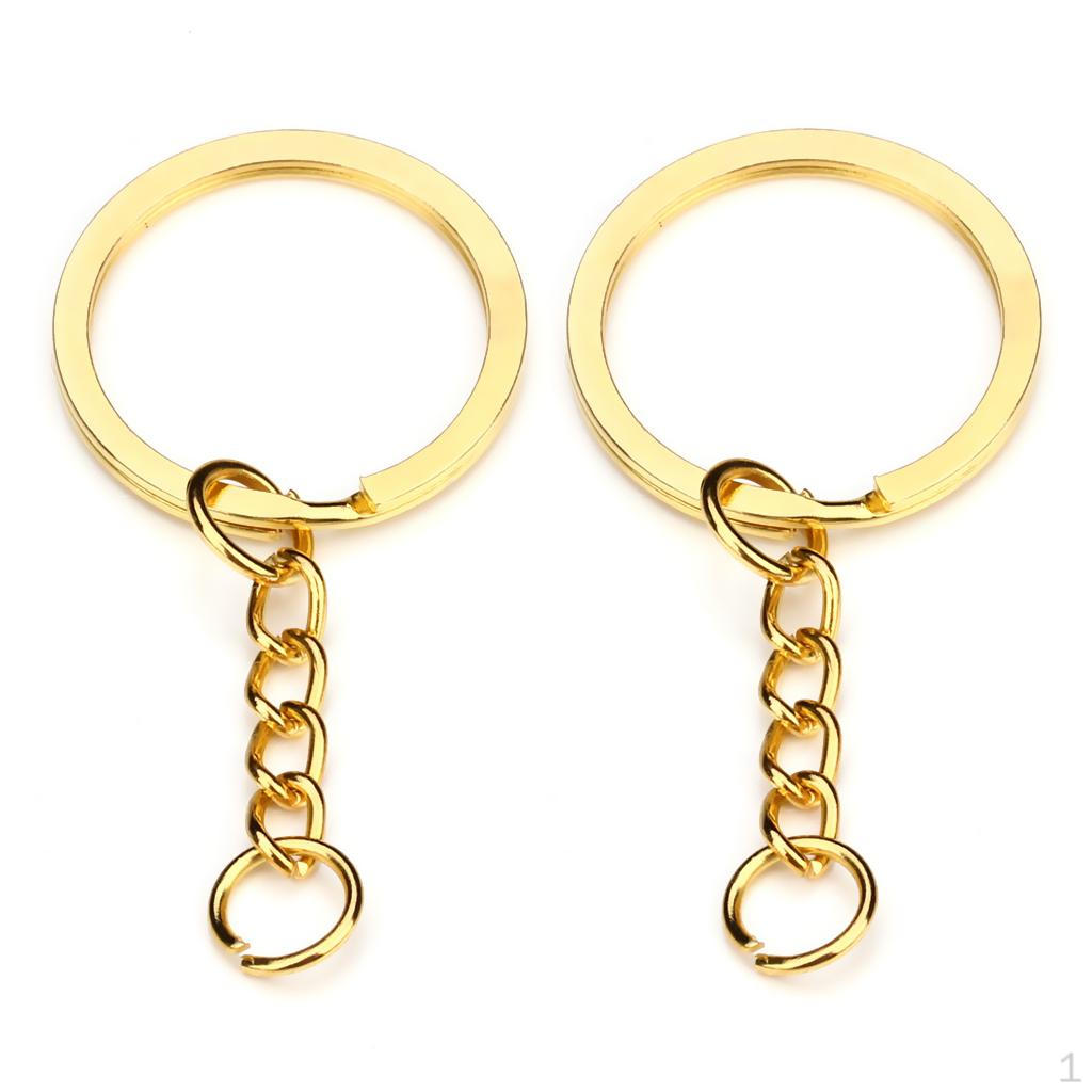 20Pcs Chain with Key Holder 28mm /Golden