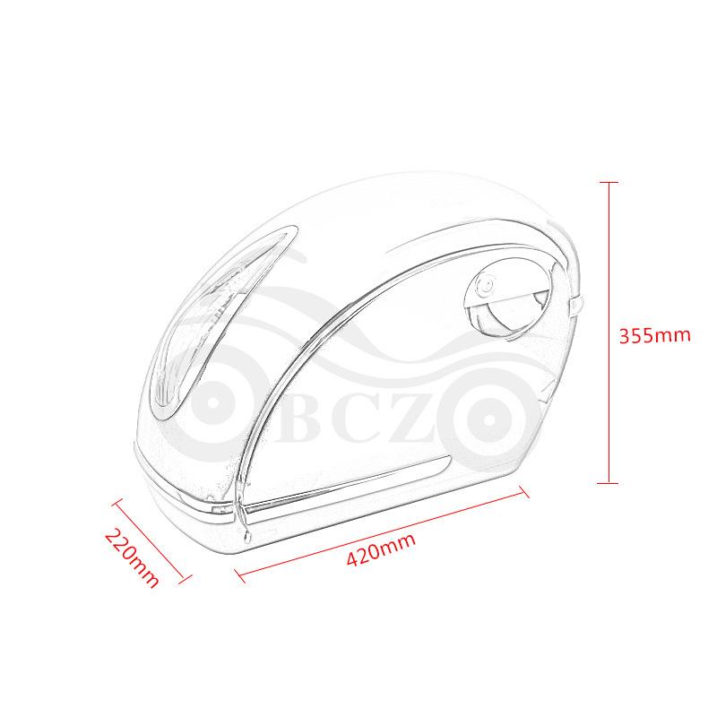 Harley Cruiser Motorcycle Large High-Quality Modified Side Trunk Box
