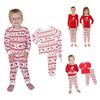 European And American Printed Christmas Home Clothing Suit For Parents And Children