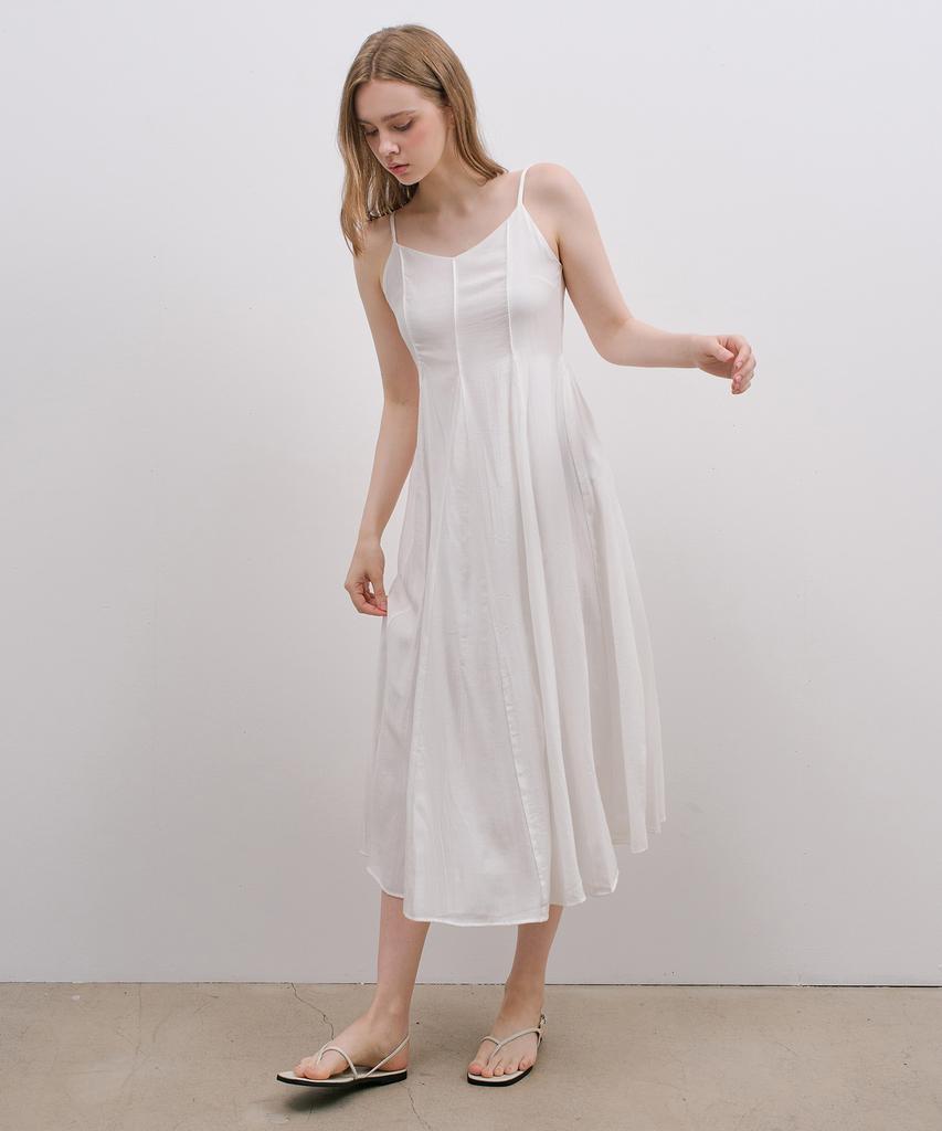 Mind Bridge Woman [W][Adjustable Shoulder Straps] Sleeveless Long Dress - 2 Colors