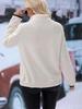 2026 Women's European & American Autumn/Winter Plush Sweatshirt with Semi-High Neck and Zipper Pockets