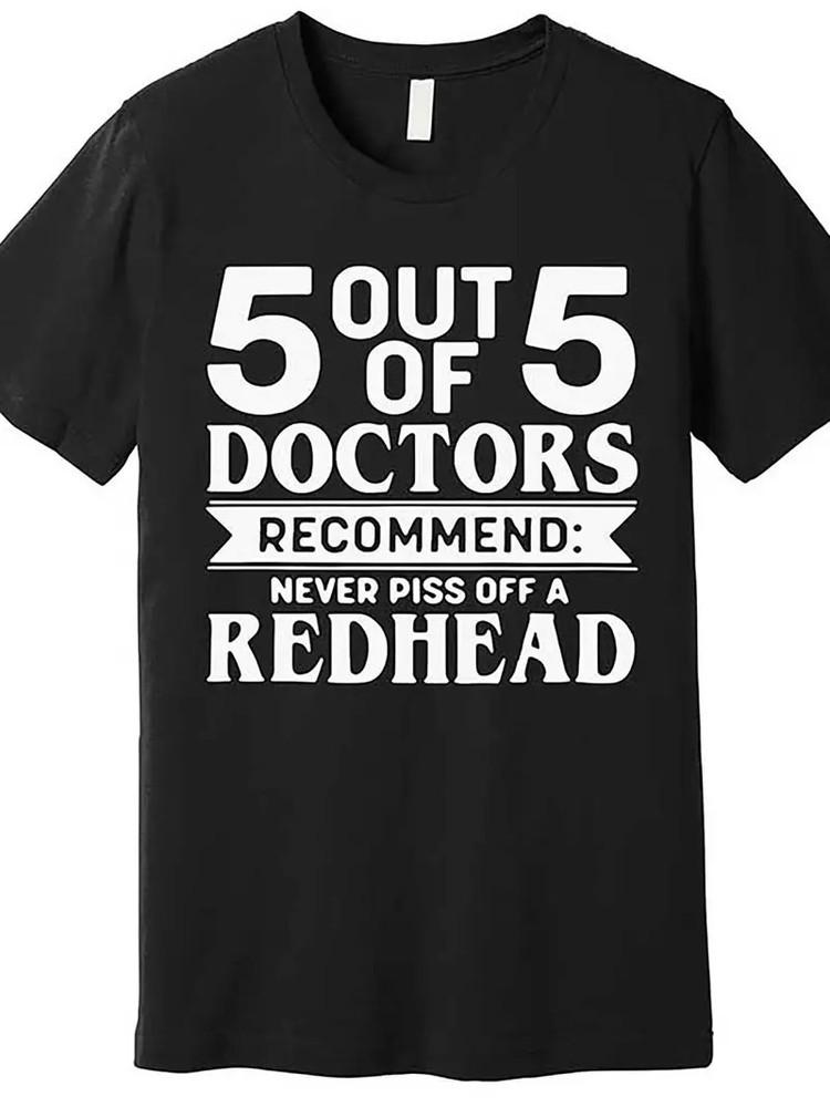 

[Casual Wear] 034;Funny Men’s Short Sleeve Graphic T-Shirt5 Out Of 5 Doctors Rec Unisex T-Shirt L