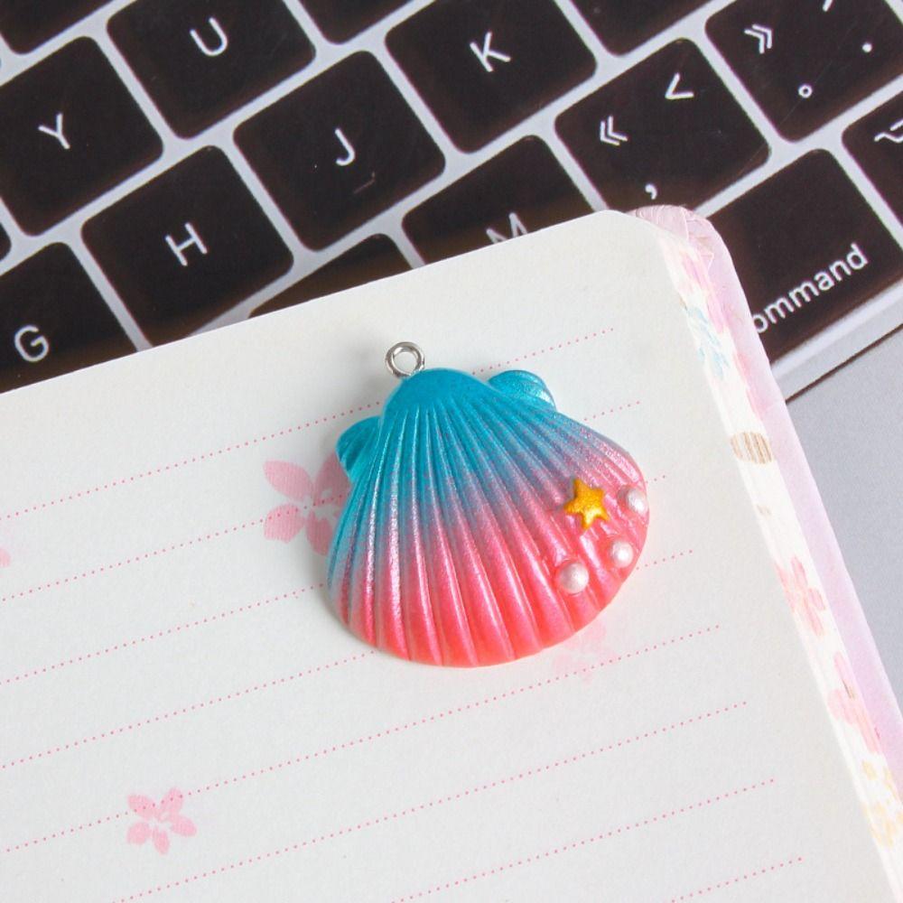 Pearl Simulated Sea Shell Gradient Color DIY Jewelry Accessory Resin Starfish  Jewelry Making