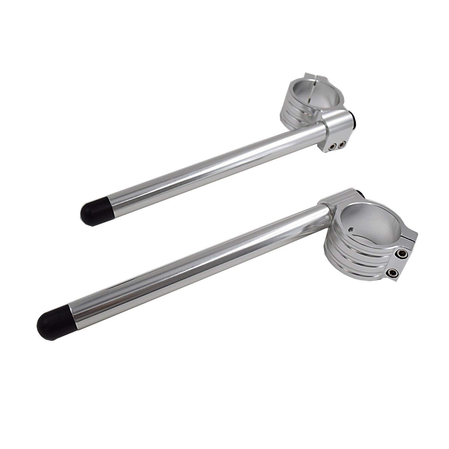 

Karun для Honda Rebel CMX250 CB400 CM400 CX500 для Kawasaki KZ400 GS200 GS400 GS400 33MM серебряный