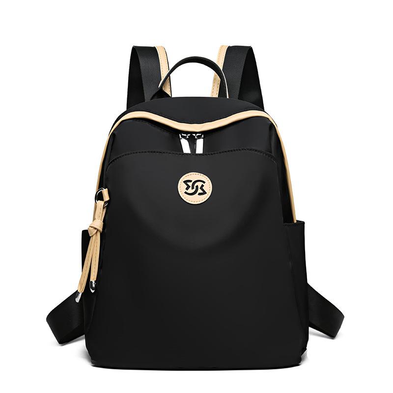 New Oxford Cloth Women's Backpack Splicing Fashionable Large Capacity Lightweight Simple Backpack Women