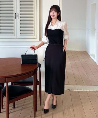 Roem Belted H-Line Long Skirt_Rmwhg12Rt2