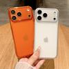 Compatible Frosted Transparent Protective Case for iPhone 17/16 Pro Max Drop-proof with Large Window
