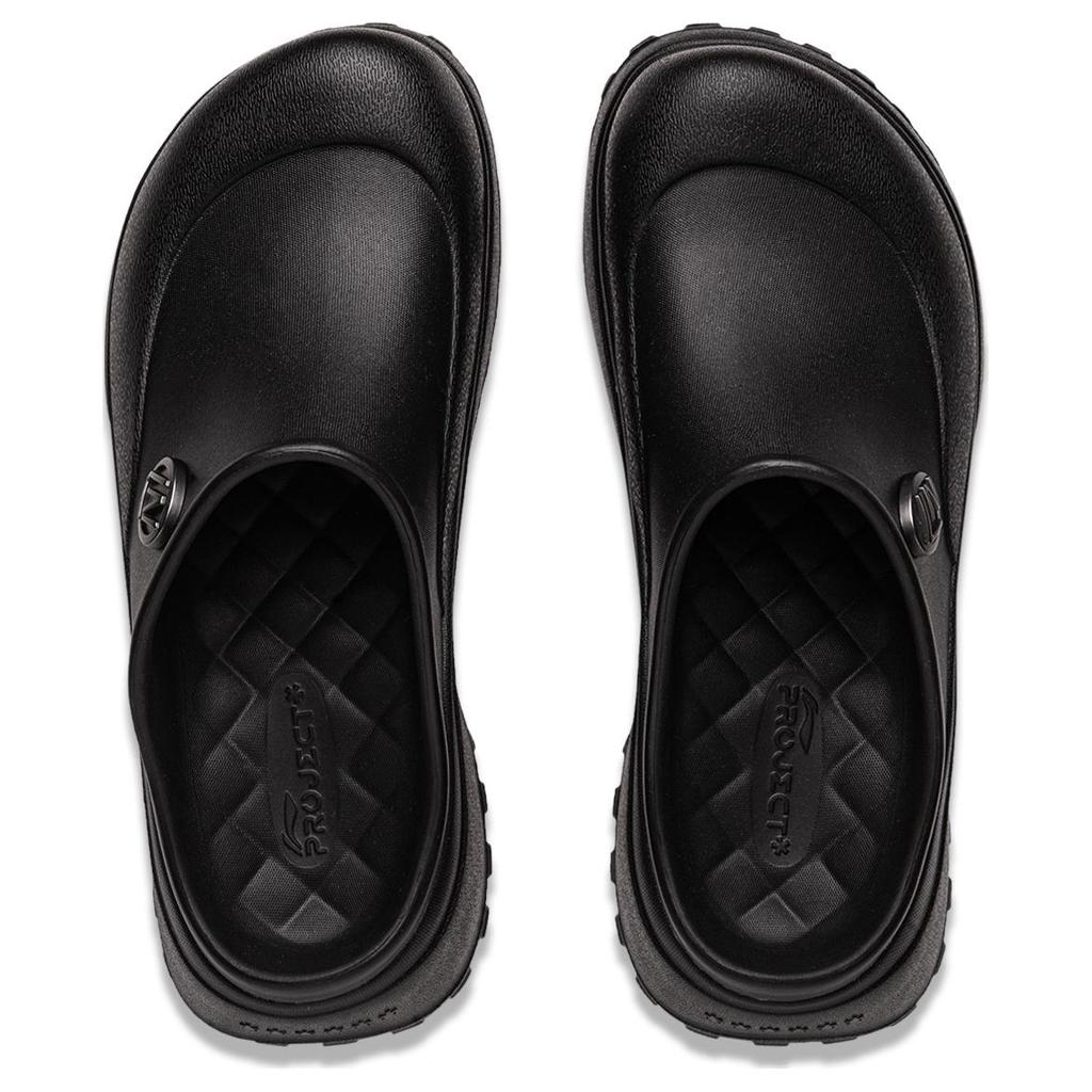 Li Ning Project* Muller Trendige Anti-Abrieb Zehenfreie Hausschuhe Damen Hausschuhe Schwarz AGAU020-4