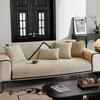 Chenille Geometric Folding Line Sofa Cover Four Seasons Universal Couch Cover Dust Proof Sofa Cushion Solid Color Backrest Towel