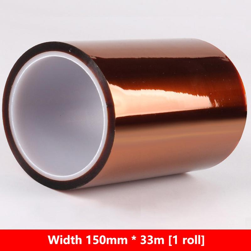 33M Long Gold Finger High Temperature Resistant Tape Heat Tape Polyimide Adhesive Insulation Tape 3D Printing Board Protection