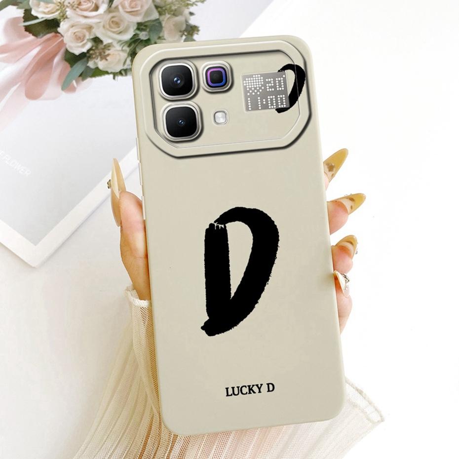 New Fashion Letter Phone Case For Infinix Note 60 Pro X6878 X6879 Soft Silicone Cases For Infinix Note 60 5G Note60 Pro Bumpers