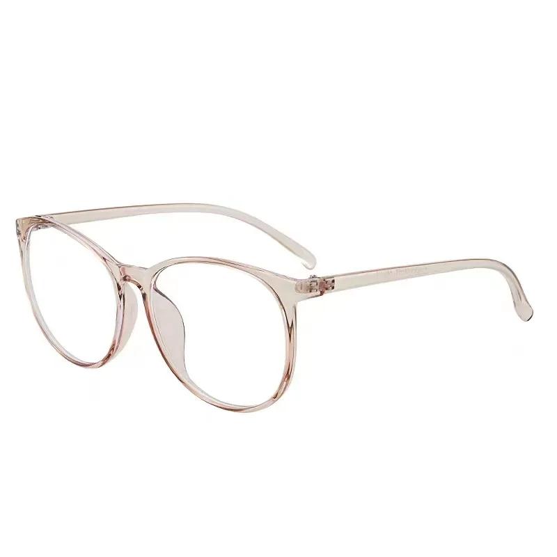 Korean Fashion Anti Blue Light Glasses For Man Woman Transparent Round Frame Computer Gaming Eyewear Optical Spectacle Glasses