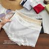 Damen Frühling und Herbst Vintage Spitze Rand Reine Baumwolle 10A Antibakteriell Erweiterte Reichweite Boxer Briefs
