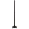 Metal Christmas Tree with Stand Black 125.5 cm Steel