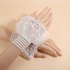 Lace Ruffled Wrist Fake Cuff Costume Accessory Wrist Cuff Fashion Lace Cuff  Stage Performance