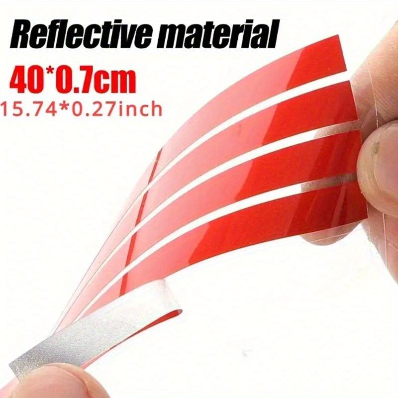Reflektierender Streifen Autoaufkleber, Auto Frontgrill Rot Wasserdicht Autozubehör, Auto Außenteile