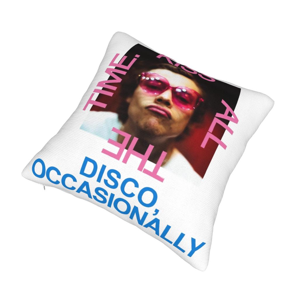 Harrys Styles Kuss Immer Disco Gelegentlich Kissenbezug Weiches Polyester Kissenhülle Kissenbezug Hülle Zuhause Reißverschluss 40*40cm