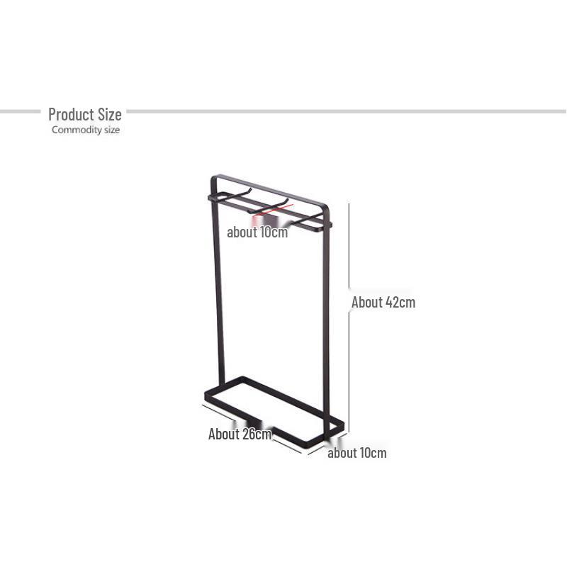 Вертикальная подставка для кухонной утвари из кованого железа Держатель для кухонных ложек и лопаток в цвете Северный красный 1790₽