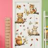 Cute Forest Animals and Leaf and Flower Bedroom Children's Room Decorative Wall Stickers