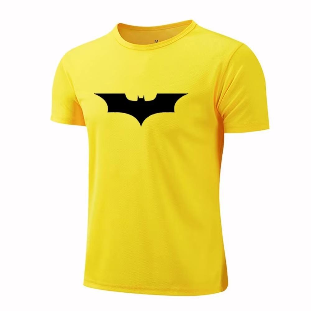 2024 Summer New Men'S Fashion Printed Short-Sleeved T-Shirt Outdoor Running Casual Breathable Quick-Drying Sports Short-Sleeved