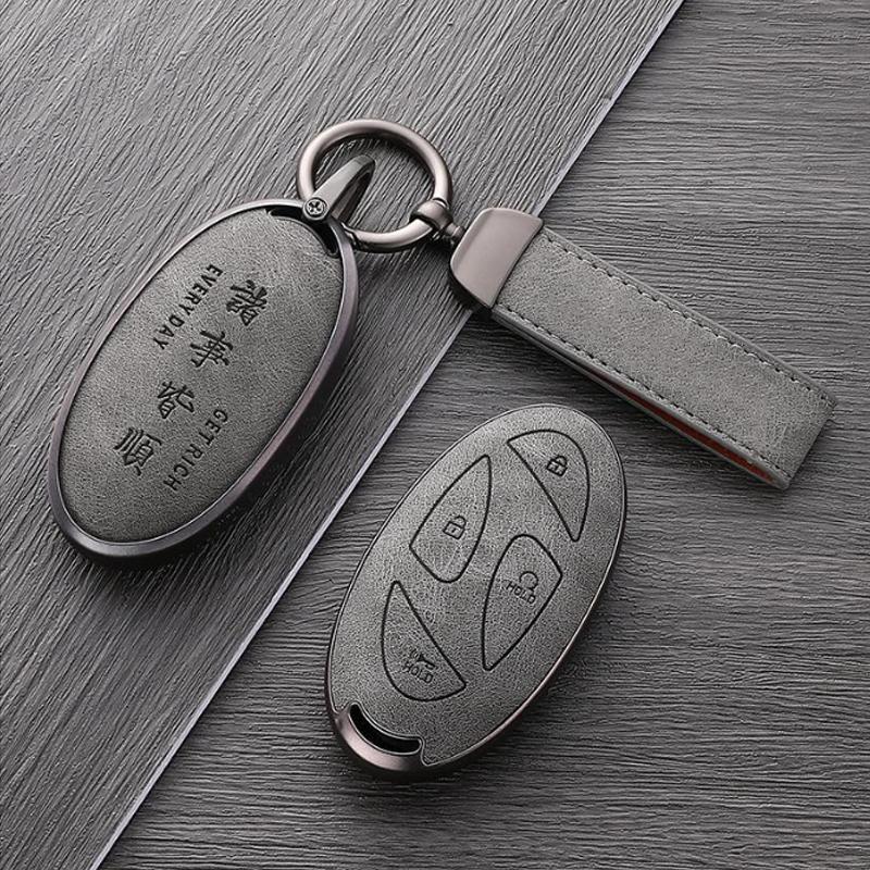 Portable Skin for Hyundai Kona Ev Grandeur GN7 2023 IONIQ 6 7 Button Remote Car Key Case Cover Fob Holder Keychain Accessories